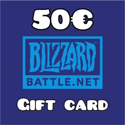 🔥 Blizzard Gift Card 50 EUR (Официальный 🔑 КЛЮЧ EU)